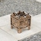 Gardenised Set of 2 Outdoor Living Butterfly Square Plant Stands Flower Pots, Bronze Finish QI004122 - alternate 3
